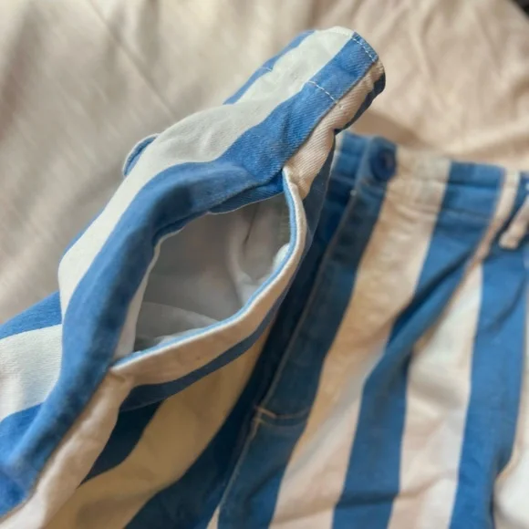 Maeve by Anthropologie Parasol Stripe Dad Shorts - Picture 6 of 9